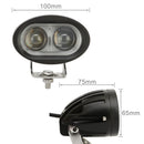 DC 9-32V 20W 6000K Waterproof Vehicle Car Boat Marine External Work Lights Emergency Lights 30 Degrees Spot Light LED Car Bulbs with 2 Intense CREE LED Lights(White Light)