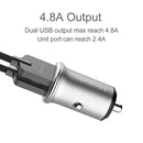 Mcdodo CC-3851 Dual USB Ports Smart Car Charger, For iPhone, iPad, Samsung, HTC, Sony, LG, Huawei, Lenovo, and other Smartphones or Tablet(Black)