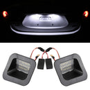 2 PCS DC12V / 2W / 6000K / 120LM Car LED License Plate Light 18LEDs SMD-3528 Lamps for Dodge, White Light