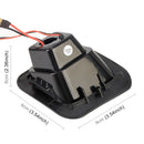 2 PCS DC12V / 2W / 6000K / 120LM Car LED License Plate Light 18LEDs SMD-3528 Lamps for Dodge, White Light