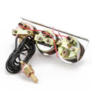 52mm 12V Universal Car Modified Triple Meter 3 in 1 Gauge Oil Press Gauge + Water Temperature Gauge + Ammeter, with Sensor