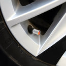 4 PCS German Flag Pattern Gas Cap Mouthpiece Cover Gas Cap Tire Cap Car Motor Bicycle Tire Valve Caps