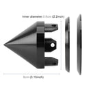 4 PCS Car Tyre Hub Centre Cap Cover (Black)