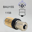2 PCS 1156 / BAU15S DC12V / 18W / 1080LM Car Auto Turn Lights with SMD-3014 Lamps (Yellow Light)