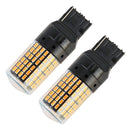 2 PCS T20 / 7440 DC12V / 18W / 1080LM Car Auto Turn Lights with SMD-3014 Lamps (Yellow Light)