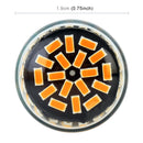 2 PCS T20 / 7440 DC12V / 18W / 1080LM Car Auto Turn Lights with SMD-3014 Lamps (Yellow Light)