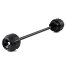 Modified Rear Wheels Drop Resistance Aluminum Alloy Ball Crash Protection Bars for Yamaha FZ09 MT-09(Black)