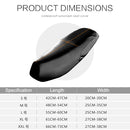 Waterproof Motorcycle Black Leather Seat Cover Prevent Bask In Seat Scooter Cushion Protect, Size: L, Length: 55-60cm; Width: 25-35cm