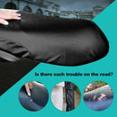 Waterproof Motorcycle Black Leather Seat Cover Prevent Bask In Seat Scooter Cushion Protect, Size: L, Length: 55-60cm; Width: 25-35cm