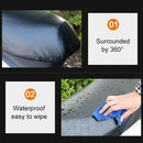 Waterproof Motorcycle Black Leather Seat Cover Prevent Bask In Seat Scooter Cushion Protect, Size: S, Length: 42-47cm; Width: 20-30cm