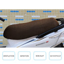 Waterproof Motorcycle Sun Protection Heat Insulation Seat Cover Prevent Bask In Seat Scooter Cushion Protect, Size: M, Length: 60-70cm; Width: 40-45cm(Black Gold)