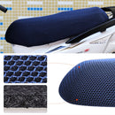 Waterproof Motorcycle Sun Protection Heat Insulation Seat Cover Prevent Bask In Seat Scooter Cushion Protect, Size: M, Length: 60-70cm; Width: 40-45cm(Blue)