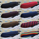 Waterproof Motorcycle Sun Protection Heat Insulation Seat Cover Prevent Bask In Seat Scooter Cushion Protect, Size: XXL, Length: 86- 92cm; Width: 40-56cm(Black Gold)