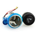 Car 10A 12V European Standard Cigarette Lighter Full Assembly with Light (Blue)