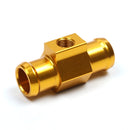 Motorcycle Modification Parts Universal CNC Aluminum Water Temperature Gauge Sensor Joint Transfer Interface, Size: 18mm(Gold)
