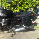 Motorcycle Accessories Modified Side of the Box Leather Bag Knight Bag Kit(Black)