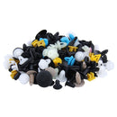 100 PCS Hole Plastic Rivets Fastener Push Clips