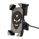 Portable Motorcycle USB Charger Mobile Phone Holder, Handlebars Version (Black)