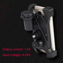 Portable Motorcycle USB Charger Mobile Phone Holder, Handlebars Version (Black)