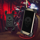 Portable Motorcycle USB Charger Mobile Phone Holder, Handlebars Version (Black)