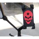 Portable Motorcycle USB Charger Mobile Phone Holder, Rearview Mirror Version(Red)