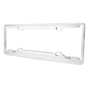 2 PCS Car License Plate Aerospace Aluminum Bracket Frame Holder Stand Mount(Silver)