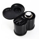 Portable Motorcycle Aluminum Alloy Dual USB Charger Cigarette Lighter (Black)