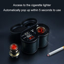 Portable Motorcycle Aluminum Alloy Dual USB Charger Cigarette Lighter (Black)