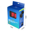 Portable Motorcycle Aluminum Alloy Dual USB Charger Cigarette Lighter (Black)