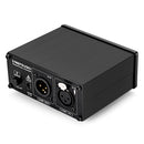 LINEPAUDIO A963 48V Pro Condenser Microphone Phantom Power Source(Black)