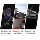 Motorcycle Multi-functional 2 in 1 Digital Display Voltmeter + Electronic Clock, 6-30V IP67