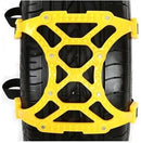 Size M Car Snow Tire Anti-skid Chains Yellow Chains 6pcs/set For 1 Car With Black Bag Packaging