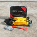 Size M Car Snow Tire Anti-skid Chains Yellow Chains 6pcs/set For 1 Car With Black Bag Packaging