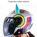 2 PCS Motorcycle Helmet Devil Decoration Motorbike Helmet Suction Cups Horns Decoration Headwear Sucker(Pink)