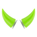 2 PCS Motorcycle Helmet Devil Decoration Motorbike Helmet Suction Cups Horns Decoration Headwear Sucker(Fluorescent Green)