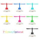 Motorcycle Helmet Take-copter Decoration Motorbike Helmet Suction Cups Rotate Horns Decoration(Yellow)