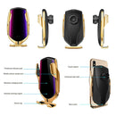 Car QC Fast Charging QI Standard Automatic Induction Wireless Charger Air Vent Bracket(Tarnish)