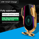 Car QC Fast Charging QI Standard Automatic Induction Wireless Charger Air Vent Bracket(Silver)