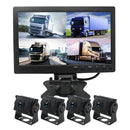 PZ612-4AHD IP67 120 Degree Car AHD 1080P 2 Megapixels 10 inch 4-Way Rearview Mirror Monitor, Night Vision Full Color, with Video Function