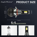 2 PCS EV14 9005 / 9006 DC9-32V / 6W / IP67 Car LED Double Color Fog Light, Ice Blue Light + Amber Light