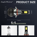 2 PCS EV15 9005 / 9006 DC9-32V / 6W / IP67 Car LED Double Color Fog Light, Cold White Light + Amber Light