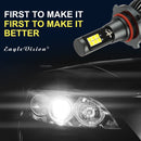 2 PCS EV15 9005 / 9006 DC9-32V / 6W / IP67 Car LED Double Color Fog Light, Cold White Light + Amber Light