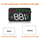 A900 OBD2 3.5 inch Vehicle-mounted Head Up Display Security System, Support Car Speed / Engine Revolving Speed Display / Water Temperature / Voltage / Driving Mileage