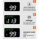 A900 OBD2 3.5 inch Vehicle-mounted Head Up Display Security System, Support Car Speed / Engine Revolving Speed Display / Water Temperature / Voltage / Driving Mileage