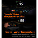 A900 OBD2 3.5 inch Vehicle-mounted Head Up Display Security System, Support Car Speed / Engine Revolving Speed Display / Water Temperature / Voltage / Driving Mileage