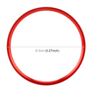 Car Auto Steering Wheel Ring Cover Trim Sticker Decoration for Audi A4L / A3 / A5 2017-2019(Red)