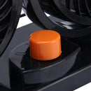 HUXIN HX-T303 6.5W 360 Degree Adjustable Rotation Two Head Low Noise Mini Electric Car Fan, DC12V