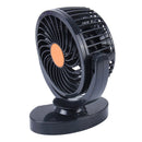 HUXIN HX-T305 3W 360 Degree Adjustable Rotation Low Noise Mini Electric Car Fan, DC 12V