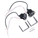 2 PCS 2.5 inch DC12V 10W 900LM 6500K Car Angel Eyes Fog Lamp Foglight, Cable Length: 20cm(Blue Light + White Light)