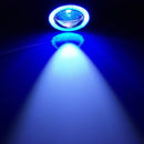 2 PCS 2.5 inch DC12V 10W 900LM 6500K Car Angel Eyes Fog Lamp Foglight, Cable Length: 20cm(Blue Light + White Light)